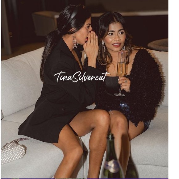 BLOGGER'S FAVE! Zara Sequin Mini Skirt Blue NWT - Picture 12 of 14